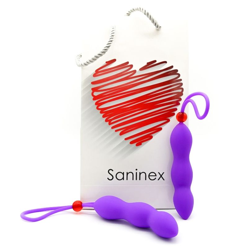 PLUG ANALE SANINEX CLIMAX CON ANELLO PENE LILLA