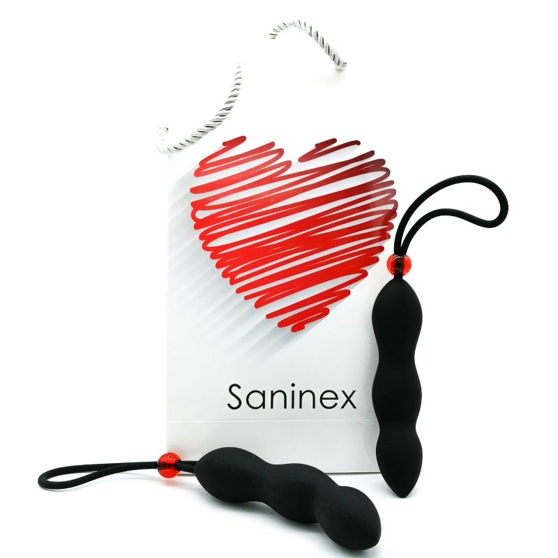 PLUG ANALE SANINEX CLIMAX CON ANELLO PENE NERO