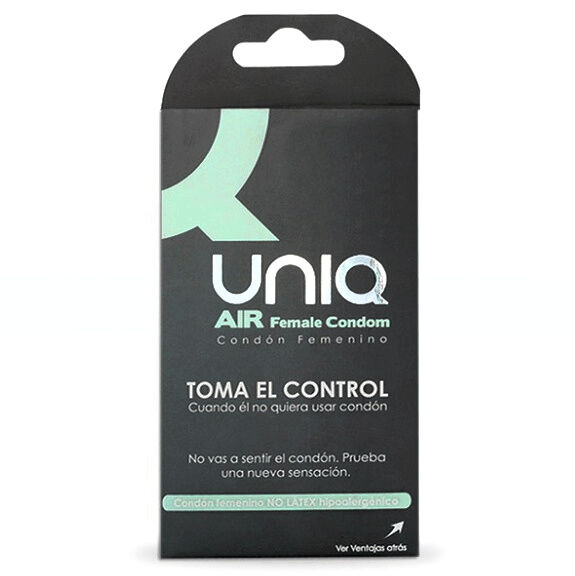 UNIQ - PRESERVATIVO FEMMINILE SENZA LATTICE AIR 3 UNITÀ