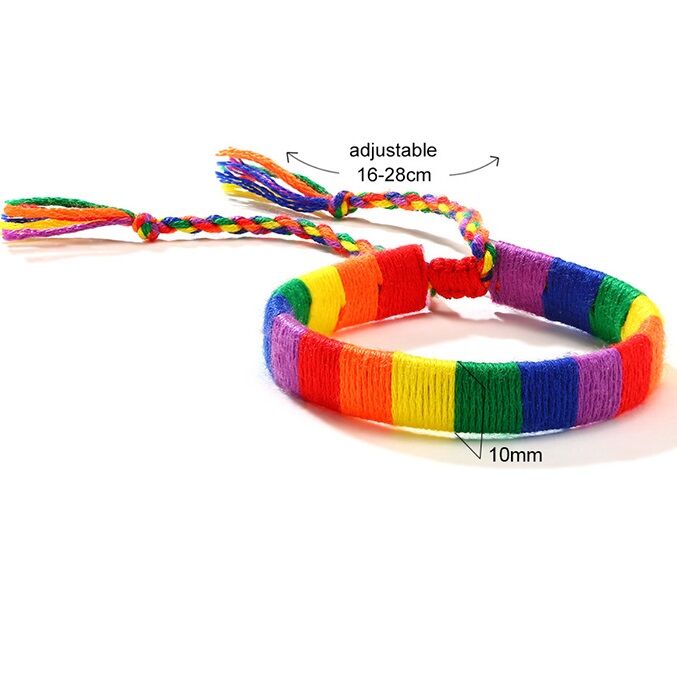 PRIDE - BRACELET BEADS LGBT FLAG