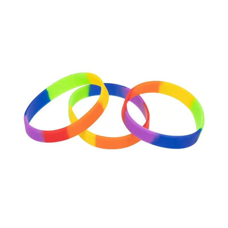 PRIDE - BRACCIALE IN SILICONE CON BANDIERA LGBT