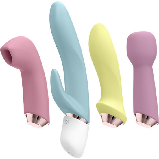 SATISFYER - MARVELOUS FOUR SET VIBRATORE E IMPULSO SATISFYER - MARVELOUS FOUR SET VIBRATORE E IMPULSO