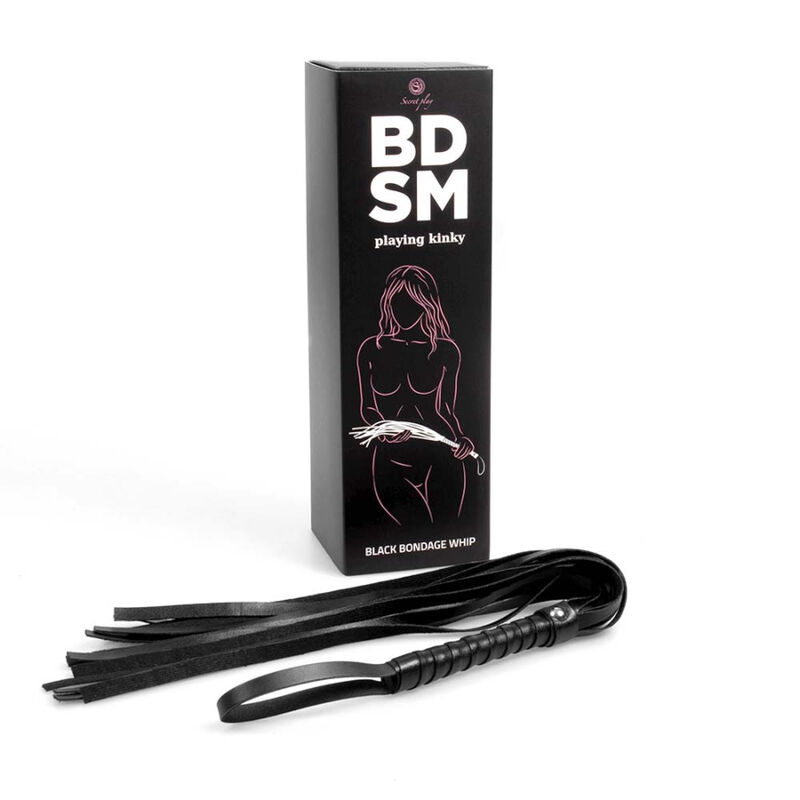 SECRETPLAY - BLACK BONDAGE WHIP COLLEZIONE BDSM