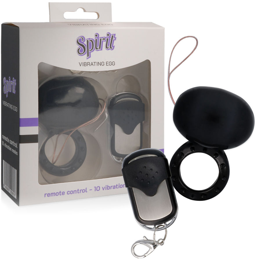 SPIRIT - VIBRANTE TELECOMANDO COCK RING NERO SPIRIT - VIBRANTE TELECOMANDO COCK RING NERO