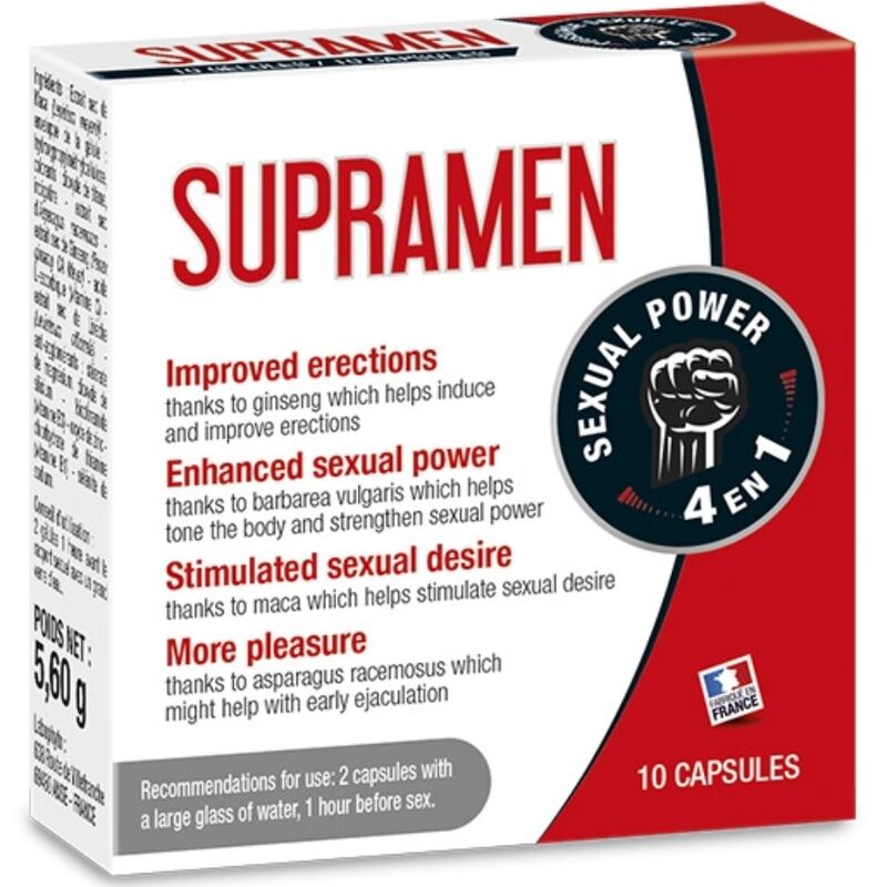 SUPRAMEN 10 CAPSULE POTENZA SESSUALE 4 IN 1