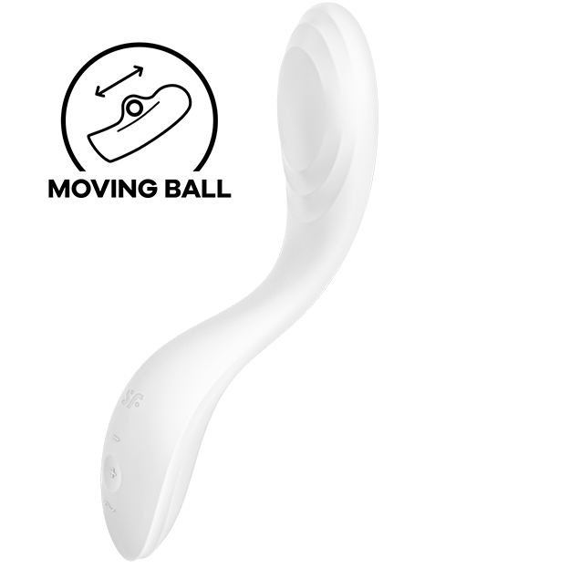 VIBRATORE G-SPOT SATISFYER RRROLLING PLEASURE - BIANCO