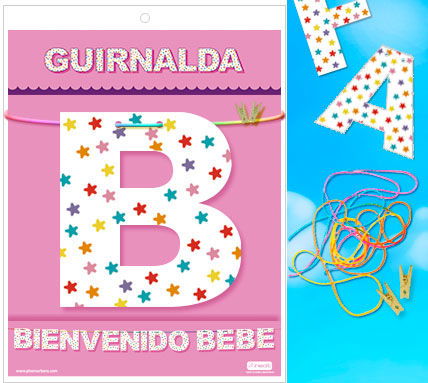 WELCOME BABY GARLAND (Cartone 220gr)