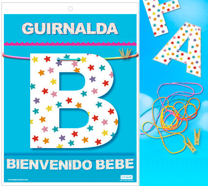 WELCOME BABY GARLAND (Cartone 220gr)